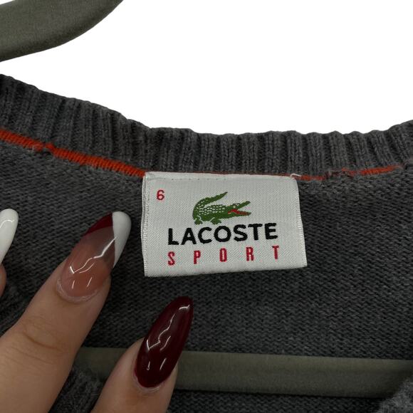 Lacoste Mens Round Neck Long Sleeve Pullover Knitted Sweater - Picture 4 of 9